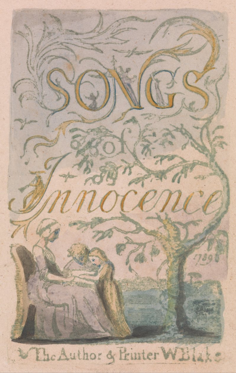 Song of Innocence and Experience、Plate 2、Innocence Title Page（Bentley 3） 作： ウィリアム・ブレイク