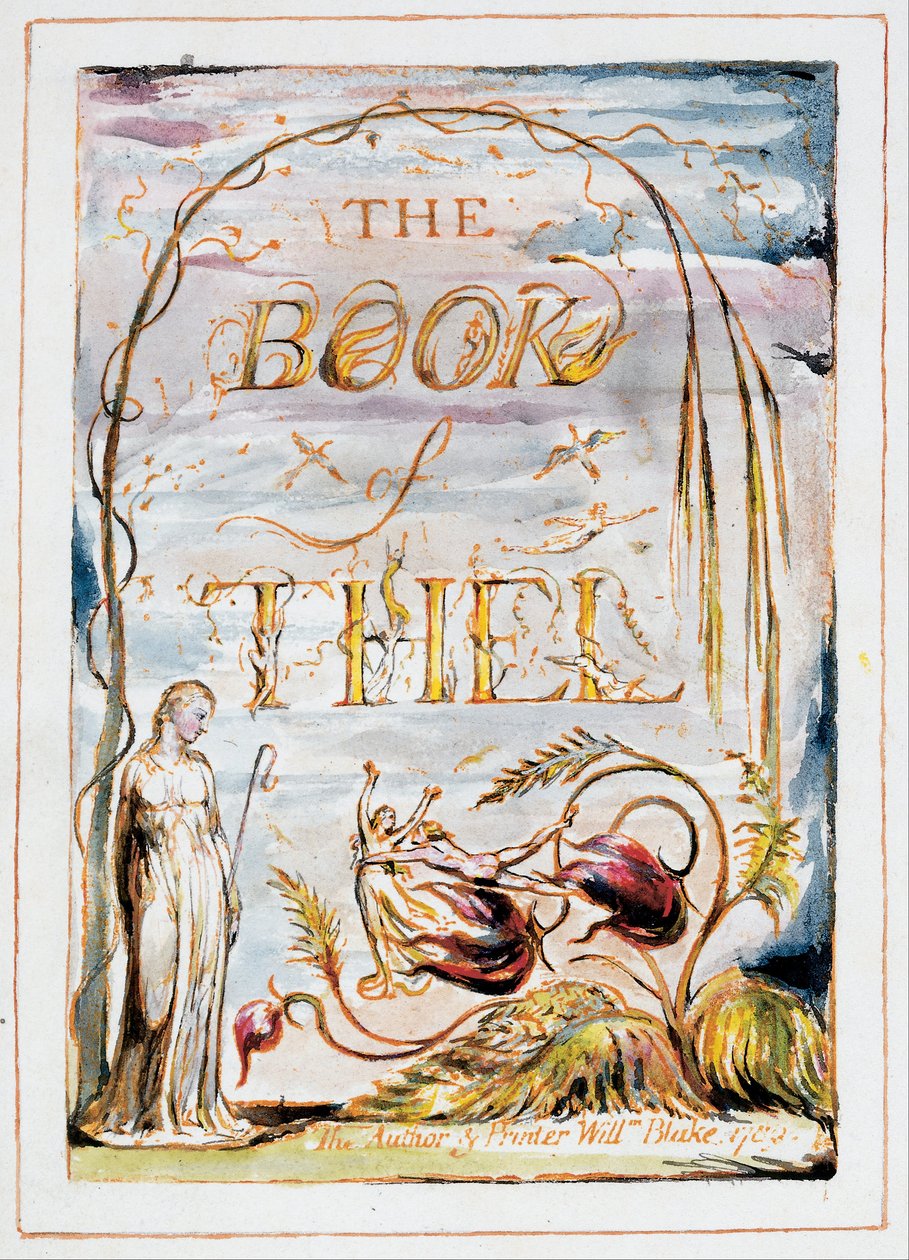 The Book of Thel（口絵） 作： ウィリアム・ブレイク