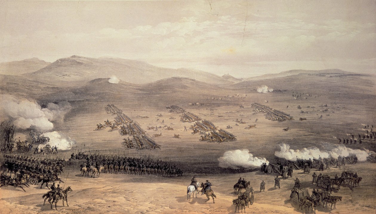 E.ウォーカー、パブによって刻まれた、1854年10月25日、軽騎兵旅団の突撃。 Colnaghi und Co、1855（詳細は121088を参照） 作： ウィリアムクリミアシンプソン