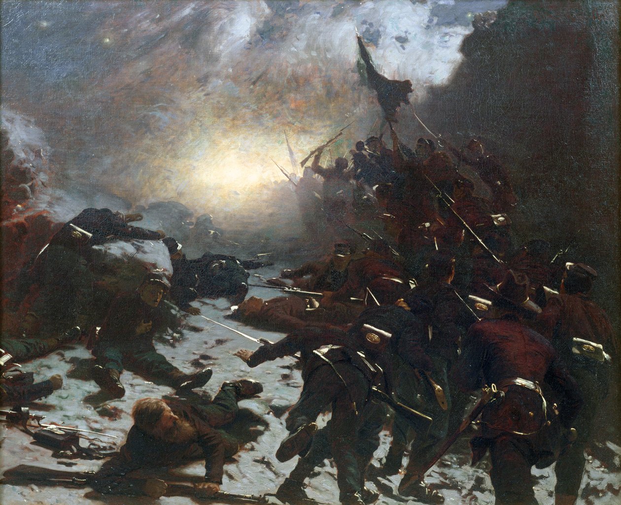 バッテリーの充電、1882 作： ギルバート・ガウル