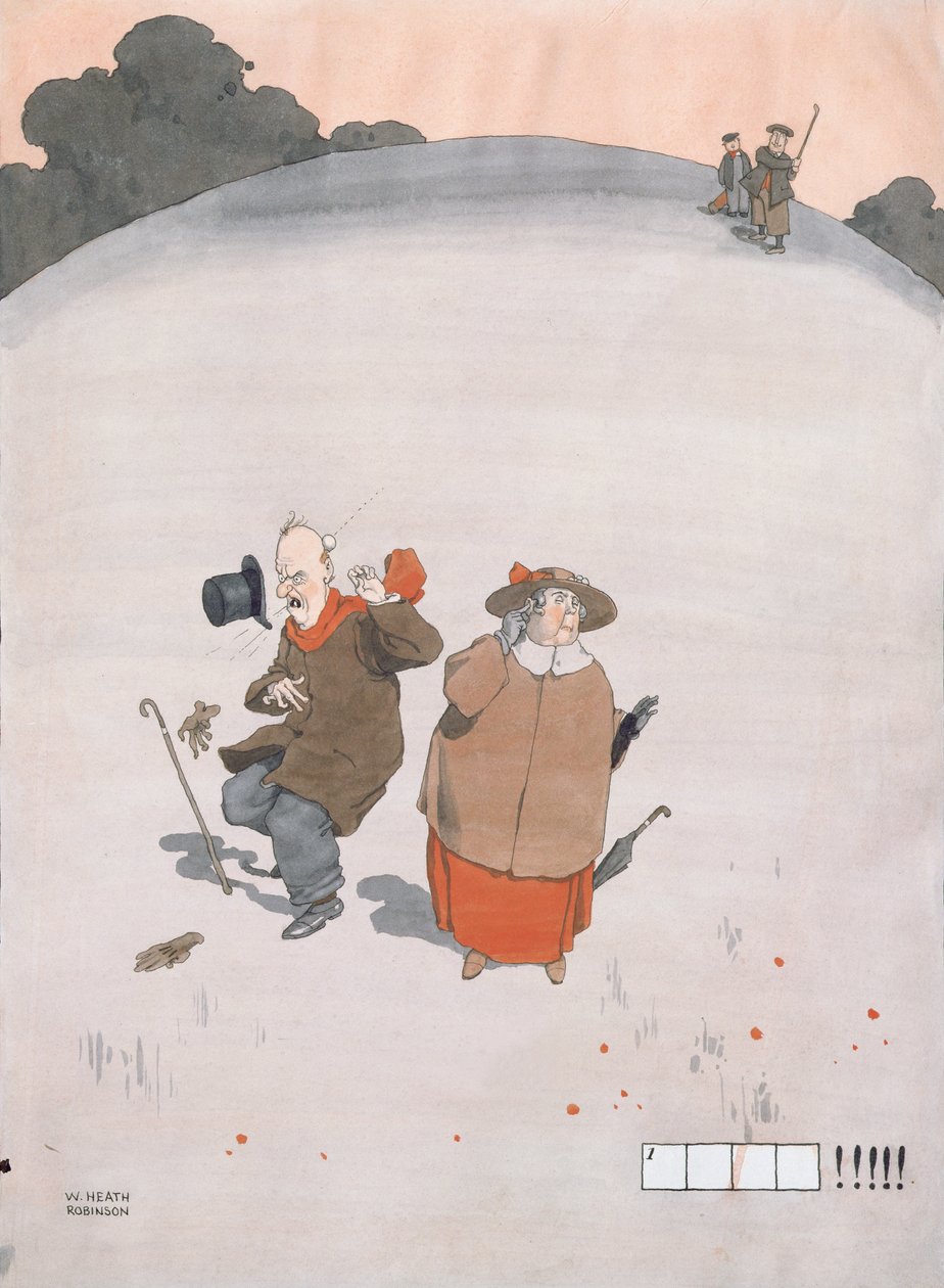 ピアソン誌の別のイラストのクロスワードパズルアクロスイラスト、クリスマス番号1925（WCおよびガッシュ） 作： ウィリアムヒースロビンソン