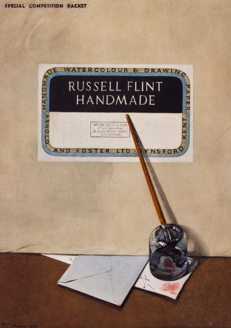 Trompe l？Oeil、1939年（紙にインクとトイレ） 作： ウィリアム・イングリス