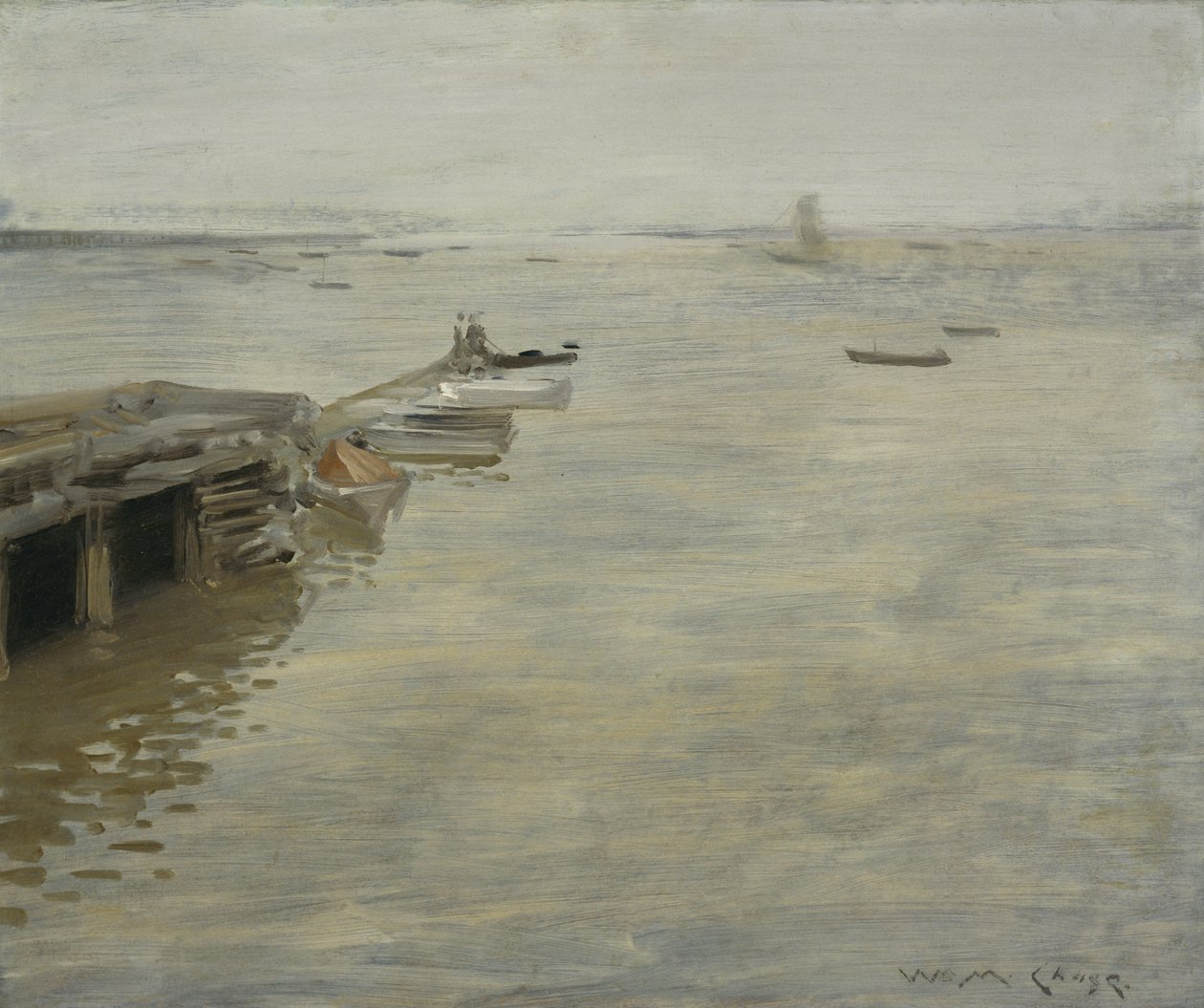 灰色の日、1886 作： ウィリアム・メリット・チェイス