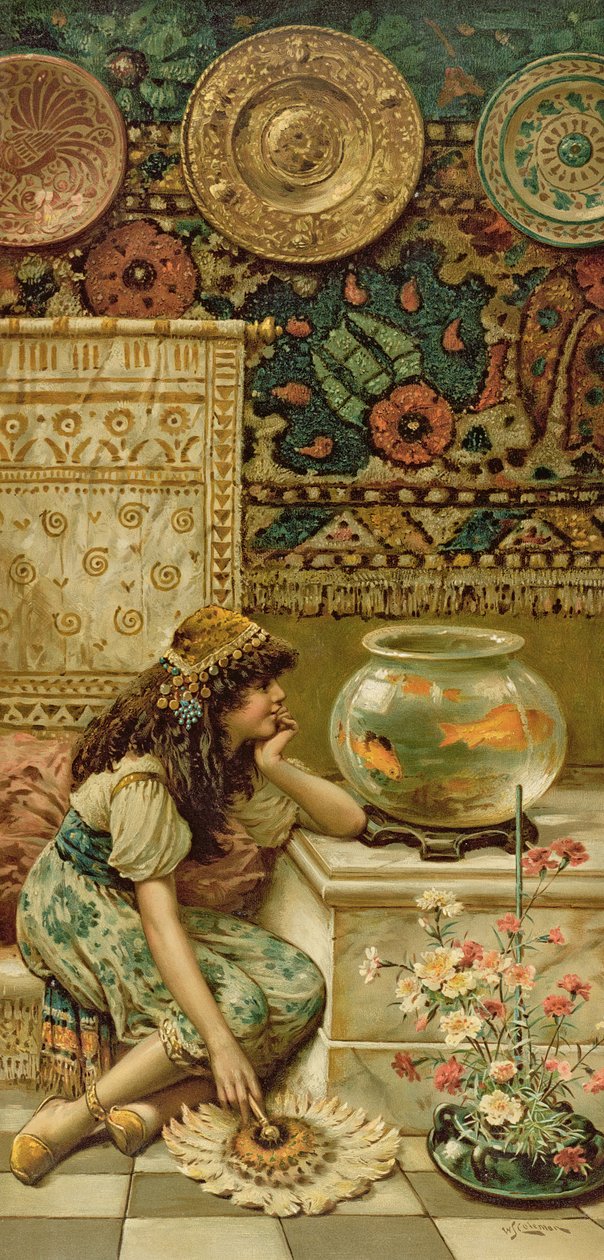 金魚、梨年次から、クリスマス、1893 作： ウィリアムスティーブンコールマン