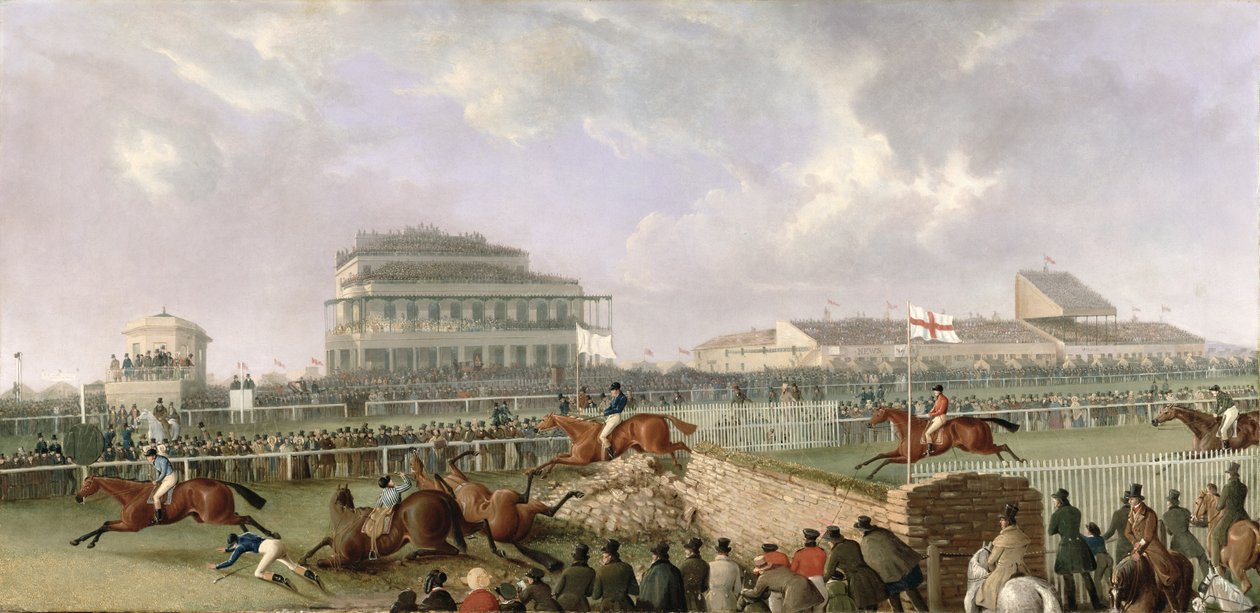 1843年頃、リバプールと国立競馬場、1843年 作： ウィリアム・タスカー
