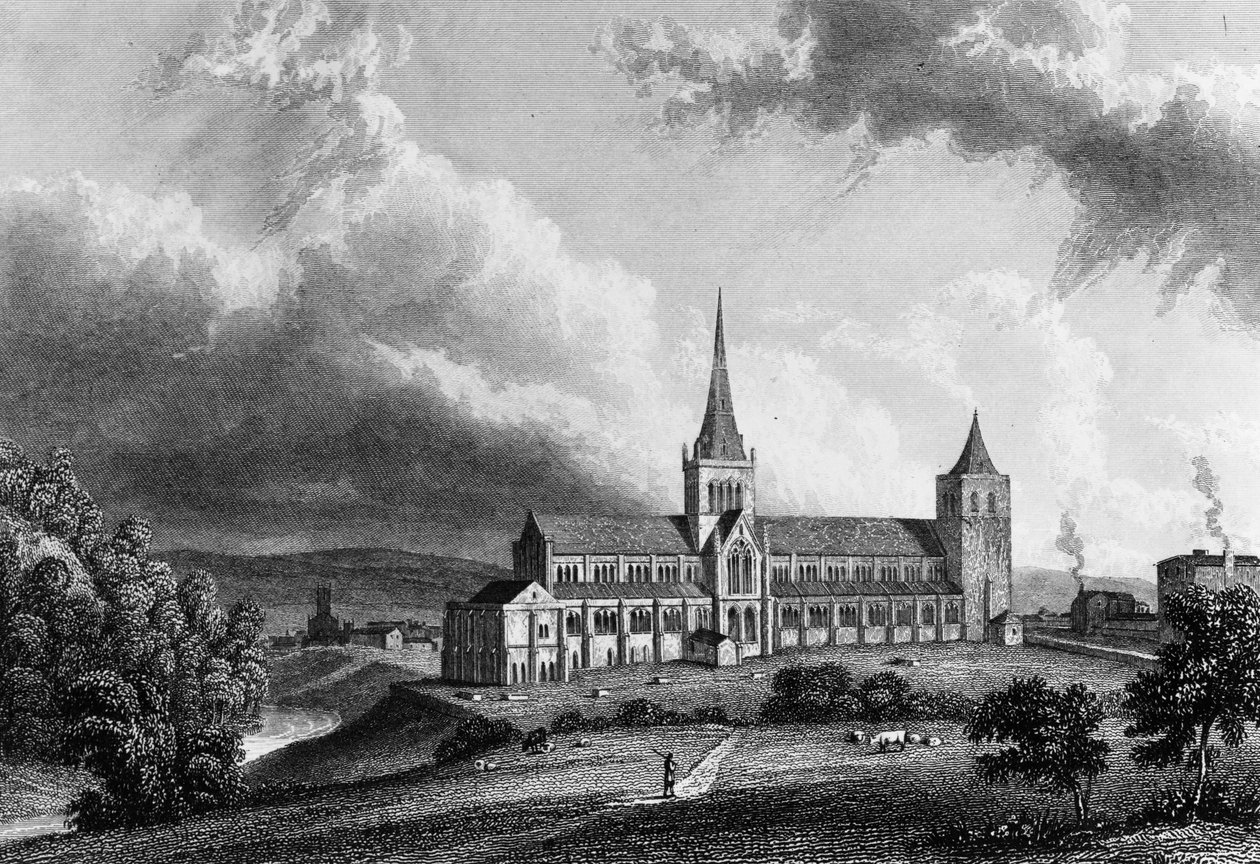 エドワードフィンデンによって彫刻されたグラスゴー大聖堂、1830年頃（彫刻） 作： ウィリアム・ウェストール