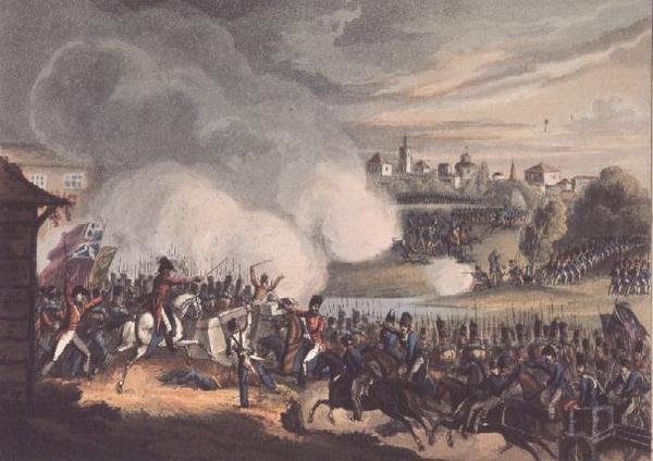セビリアの戦い、1812年8月27日、トーマスサザーランド（b.1785）、 作： ウィリアム・アフター・ヒース