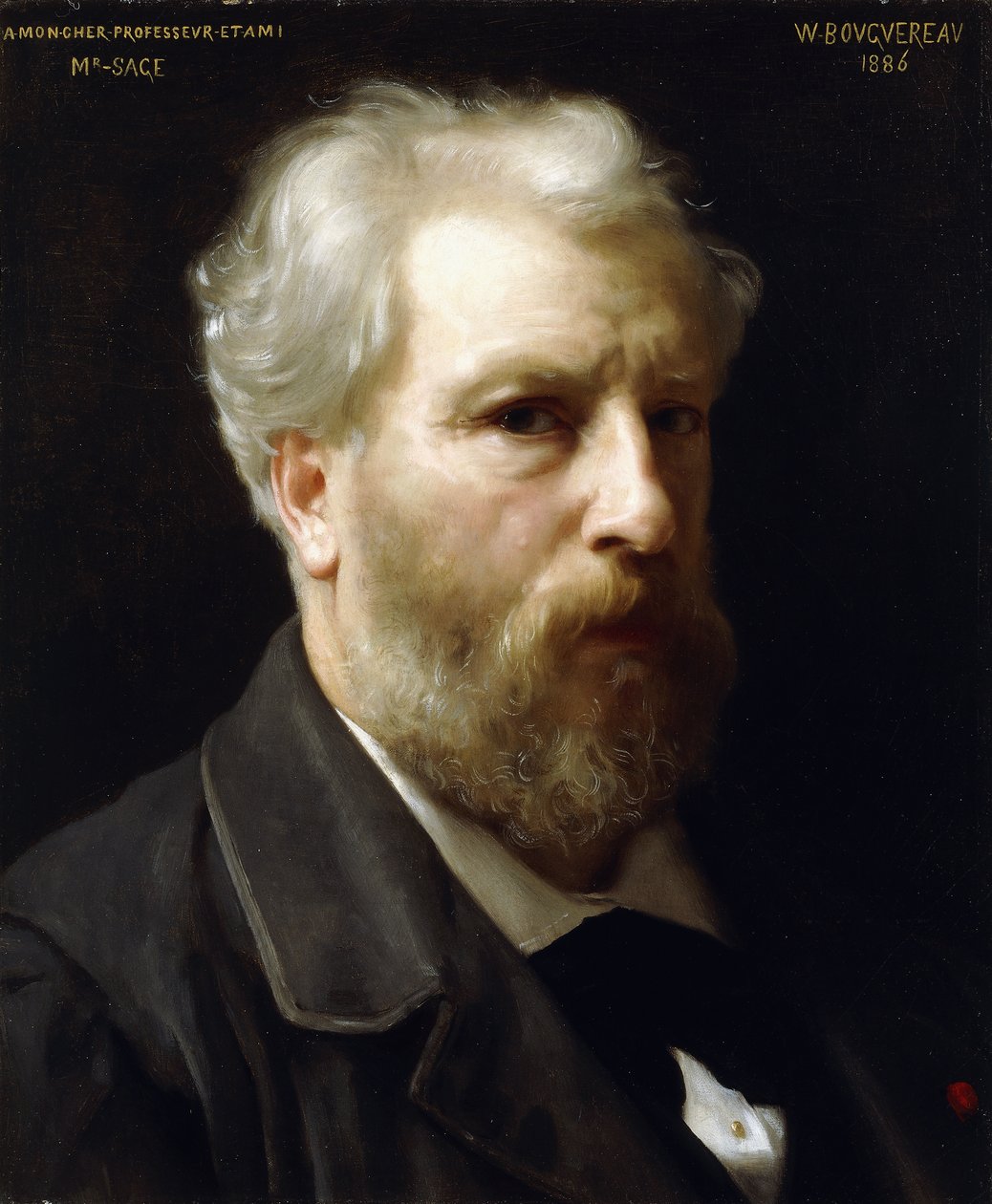 自画像、1886 作： ウィリアム・アドルフ・ブーグロー
