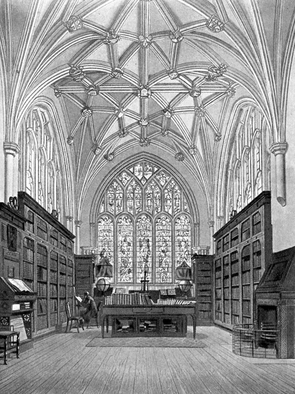 ウィンチェスターカレッジの図書館 作： ウィリアム・ベネット