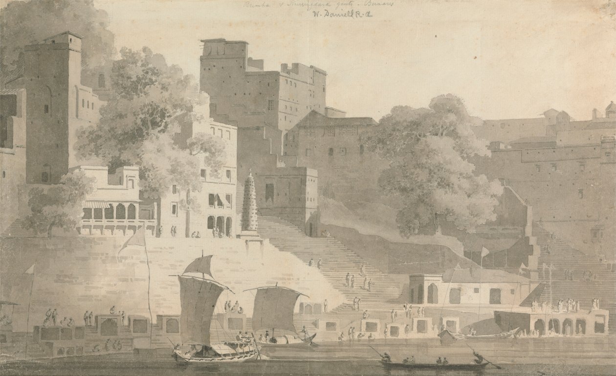 Bramha ja Narsingdara Ghat, Varanasi 作： ウィリアム・ダニエル