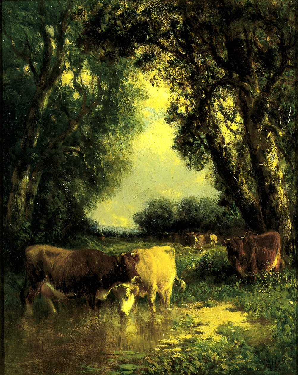 A Quiet Nook」（1885年）。 作： ウィリアム・ハート