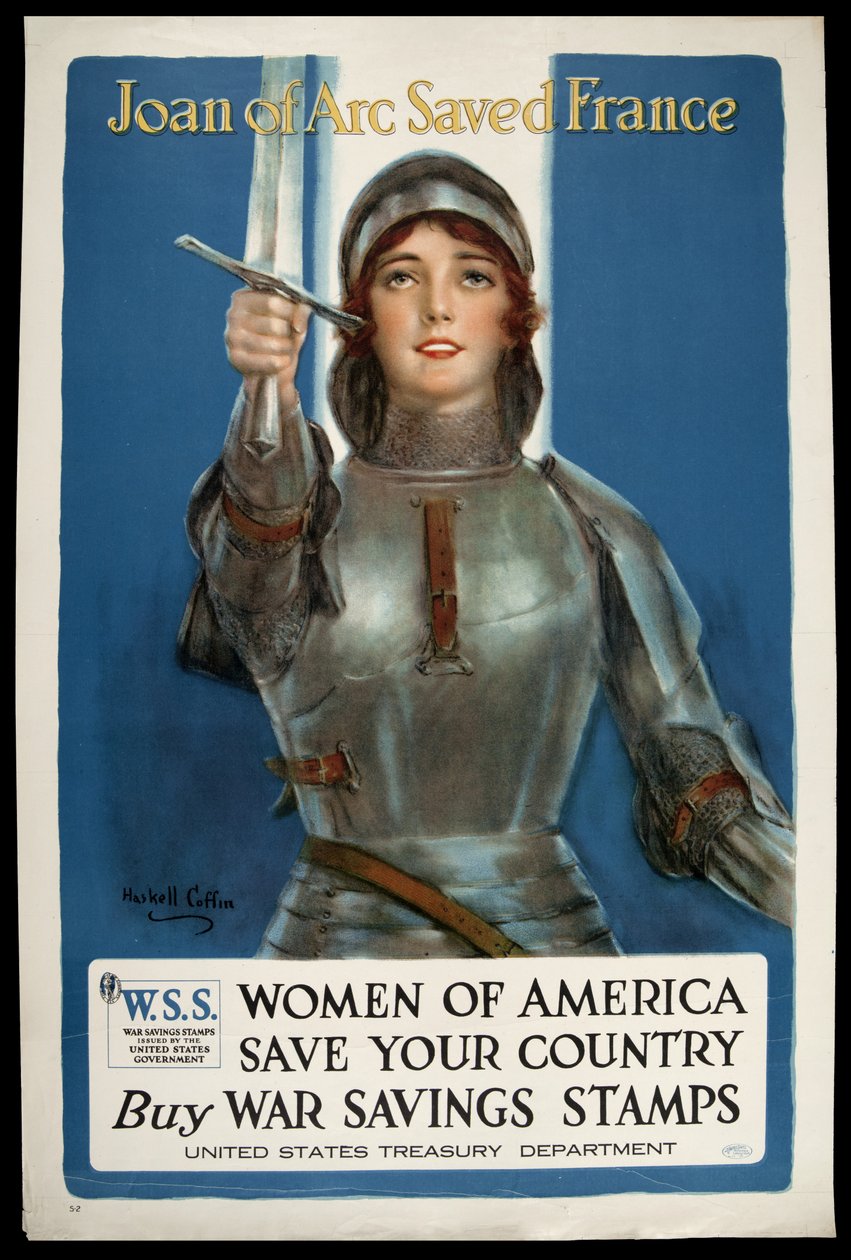 1918年頃、ジャンヌダルクがフランスを救った 作： ウィリアム・ハスケル・コフィン