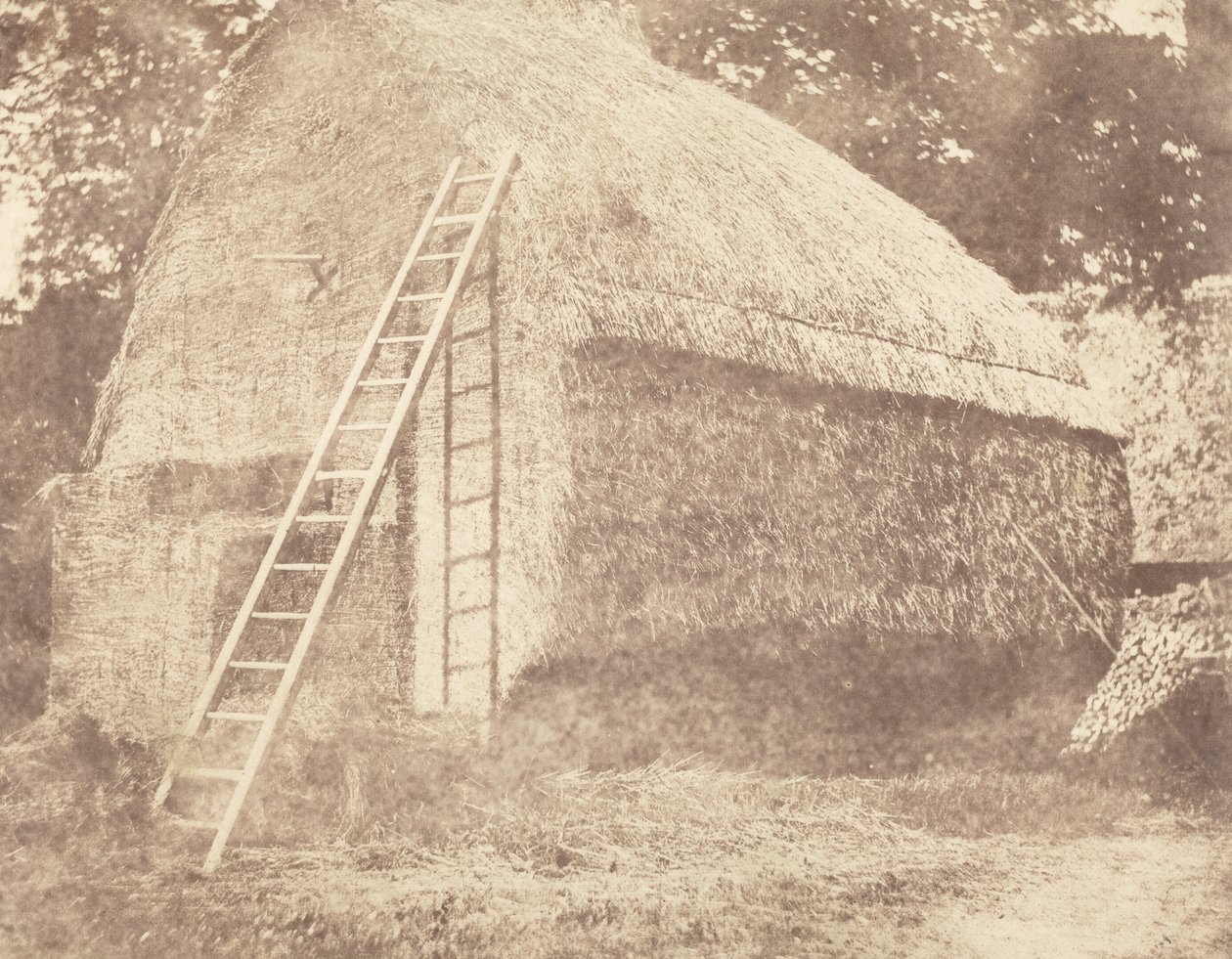 ヘイスタック、1844年（写真） 作： ウィリアム・ヘンリー・フォックス・タルボット