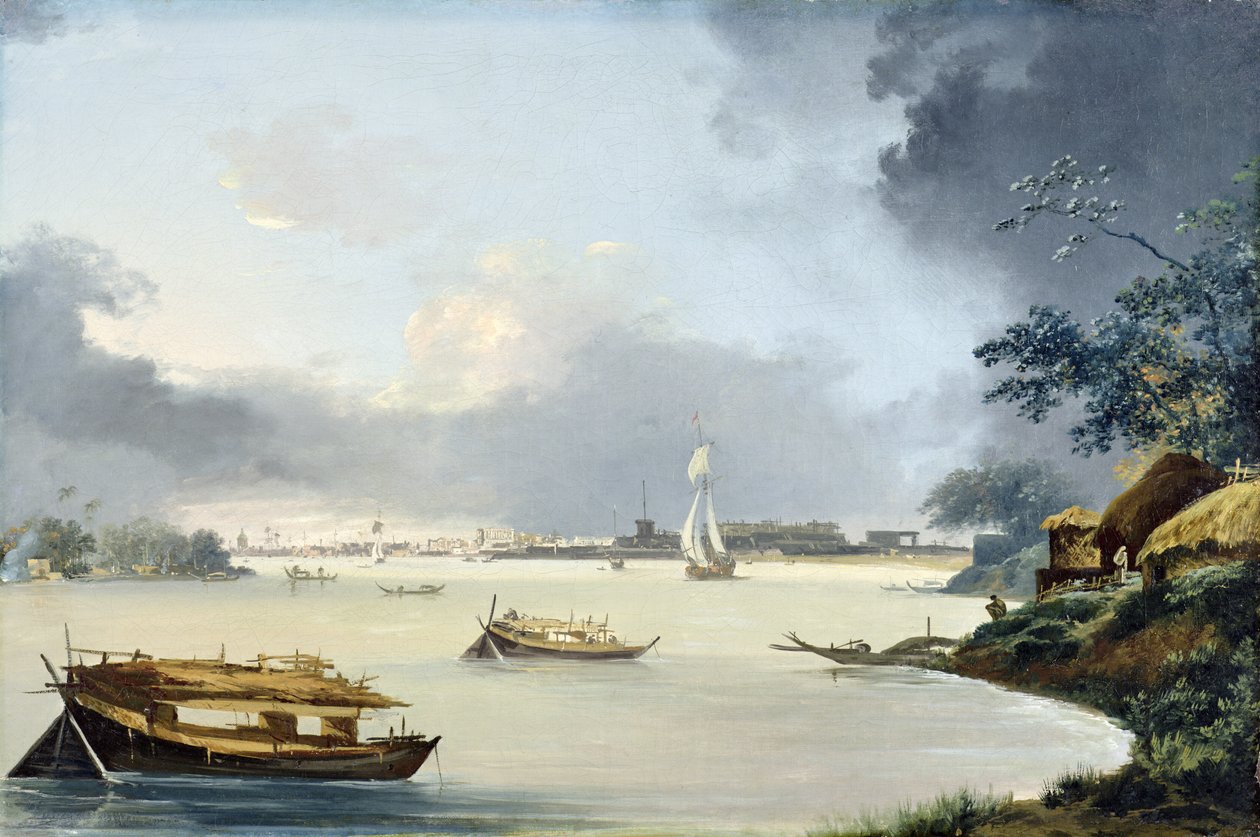 カルカッタの眺め 1790年頃 油彩・カンヴァス 作： ウィリアムホッジス
