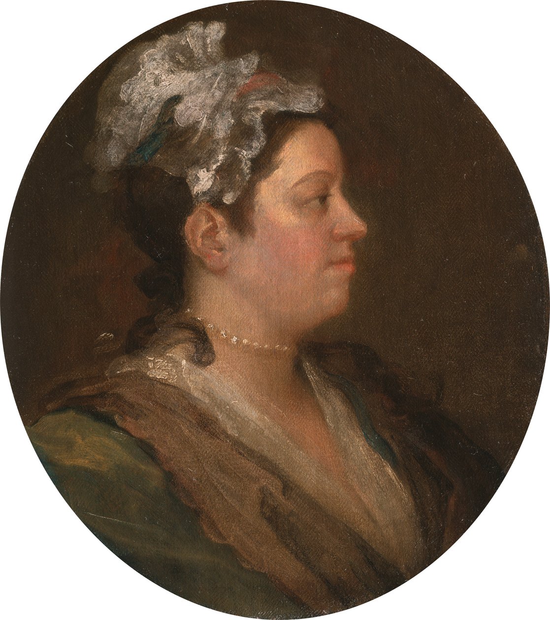 メアリー・ホガース（1699-1741）、1740年頃（会話前）（174877を参照） 作： ウィリアム・ホガース