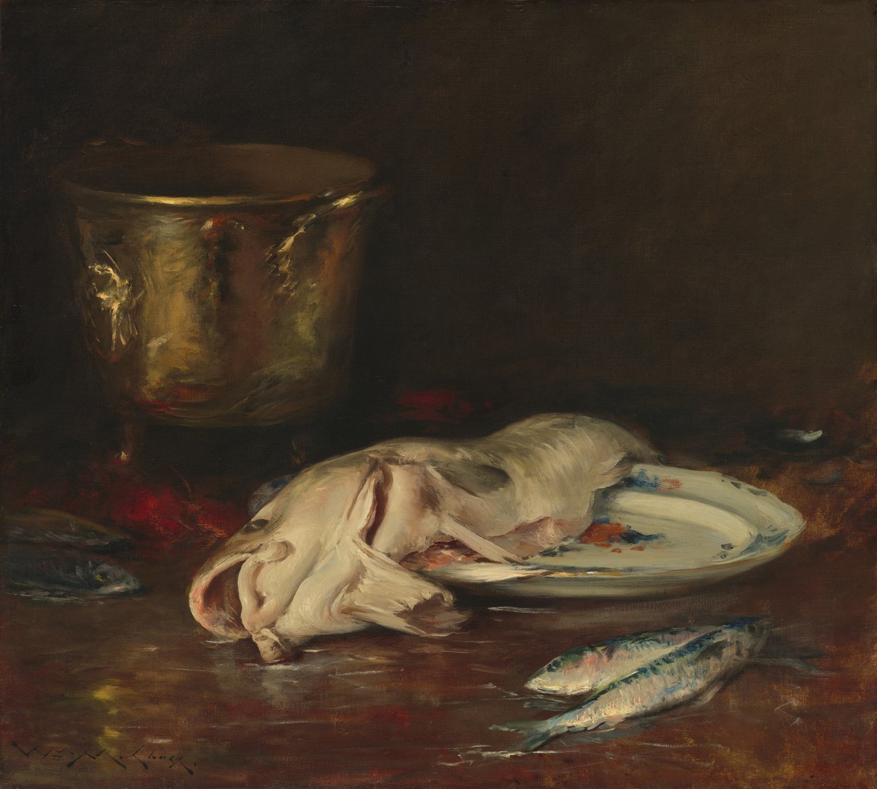 An English Cod, 1904年。 作： ウィリアム・メリット・チェイス