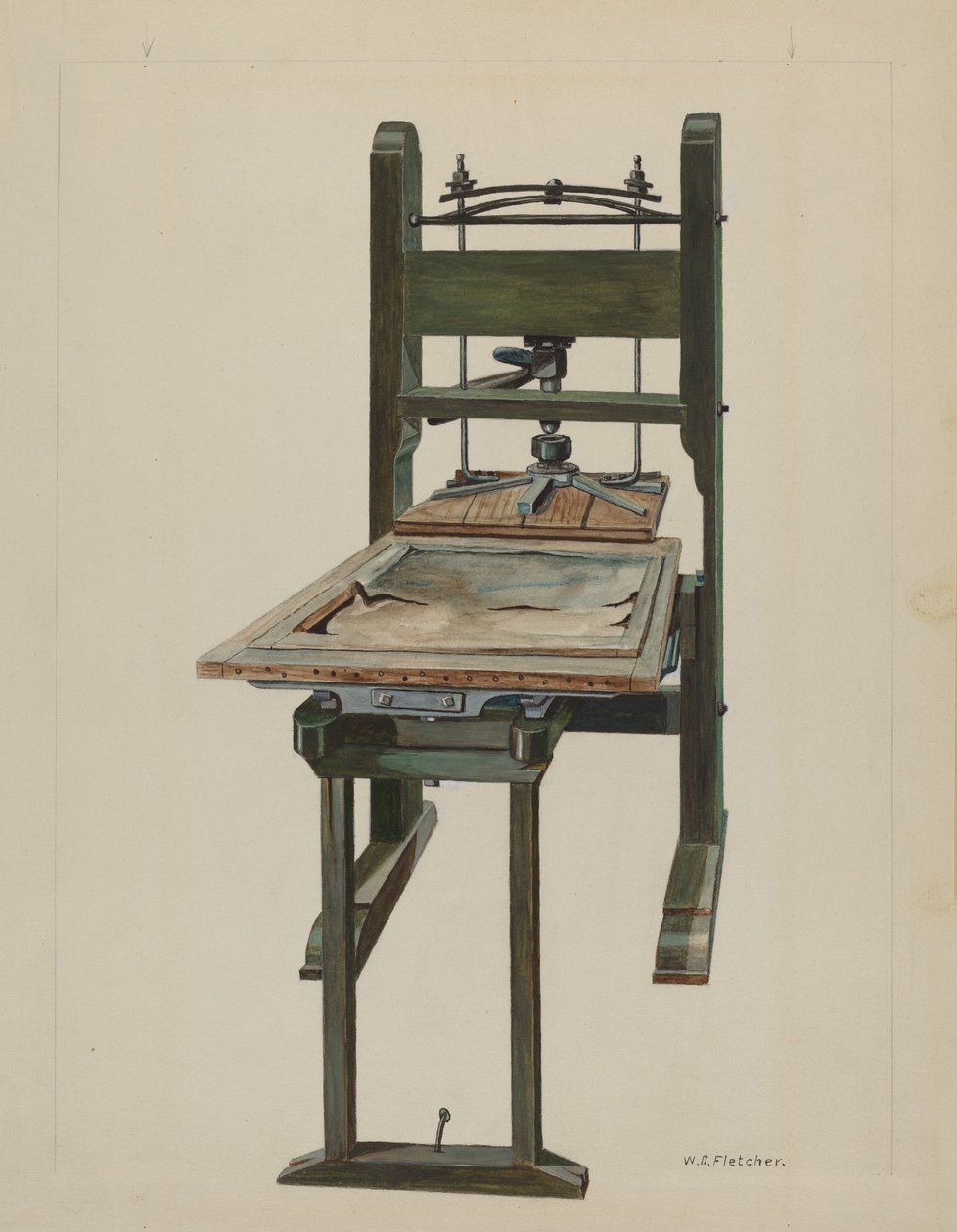 Press, c. 1937. 作： ウィリアムO.フレッチャー