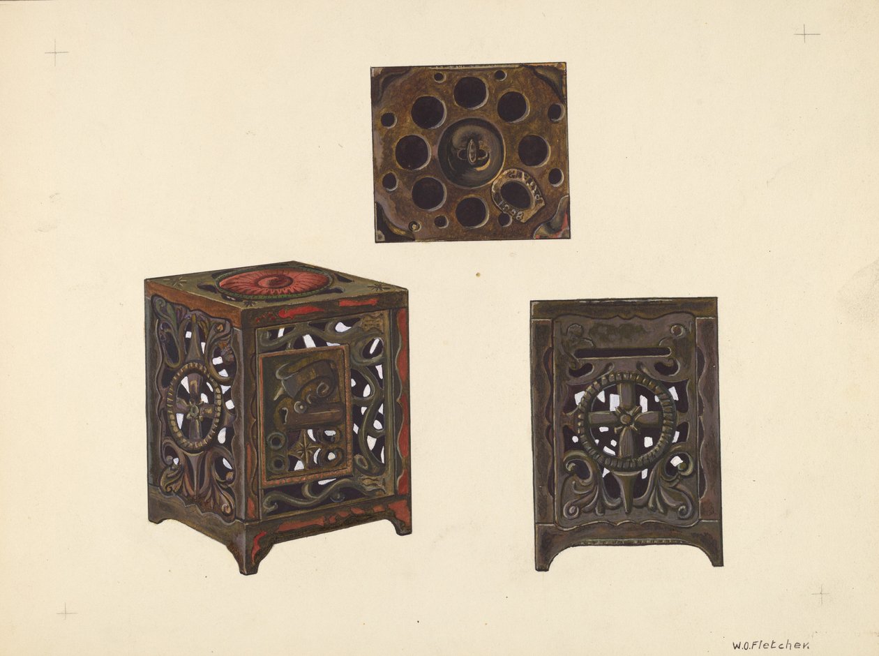 Safe Bank, c. 1938. 作： ウィリアムO.フレッチャー