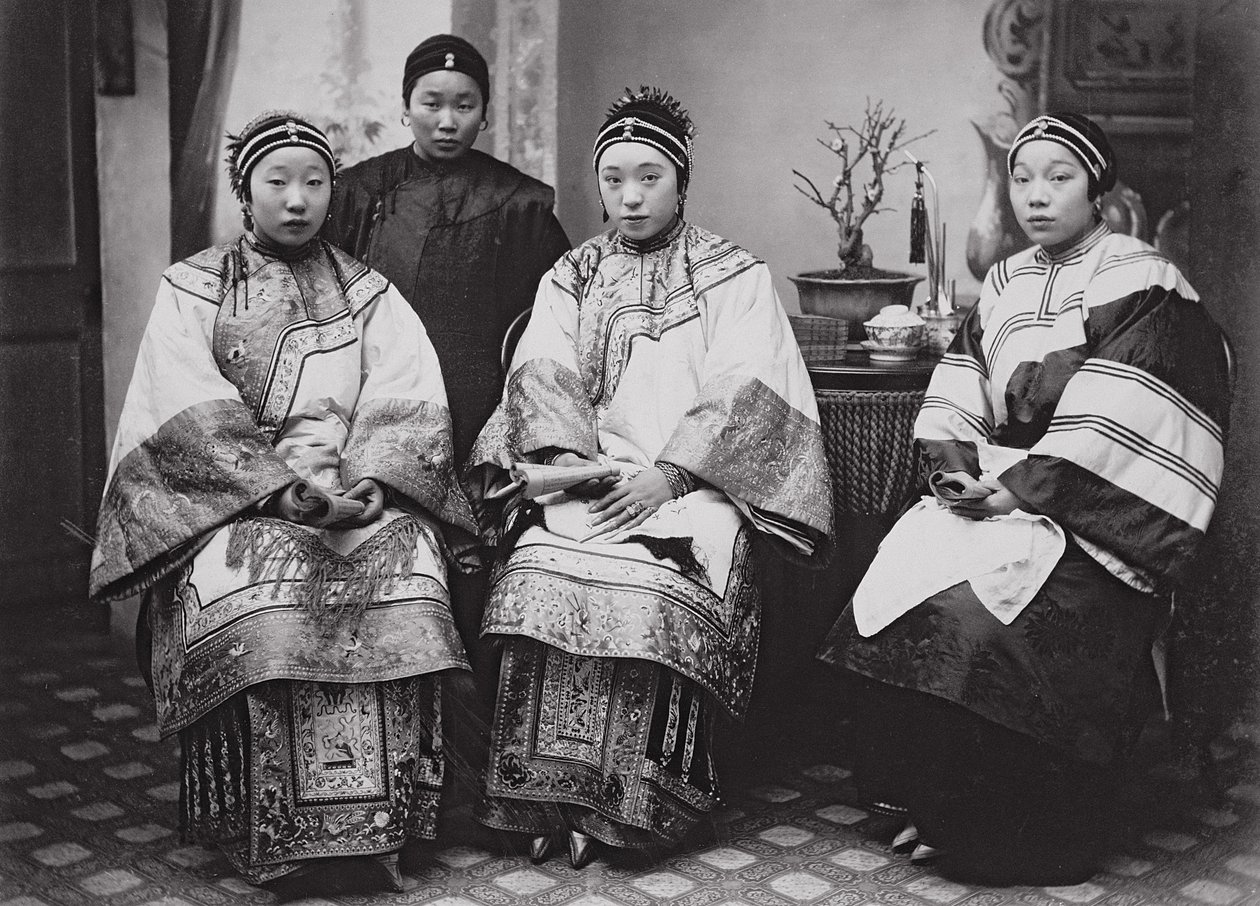 中国の女性、1880年頃（アルブメンプリント） 作： ウィリアム・サンダース