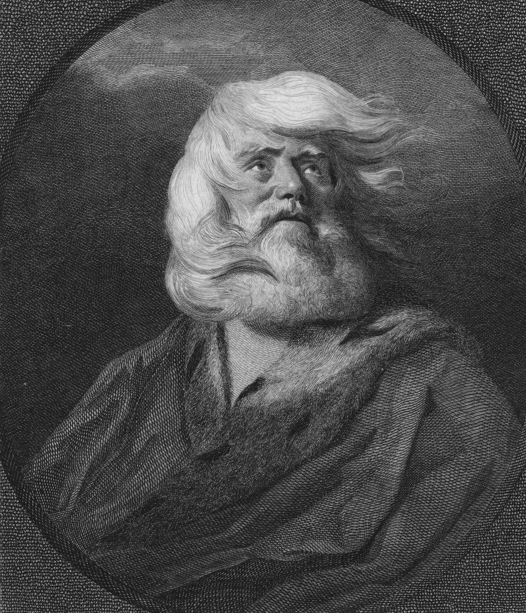 リア王、c1800 作： ウィリアム・シャープ