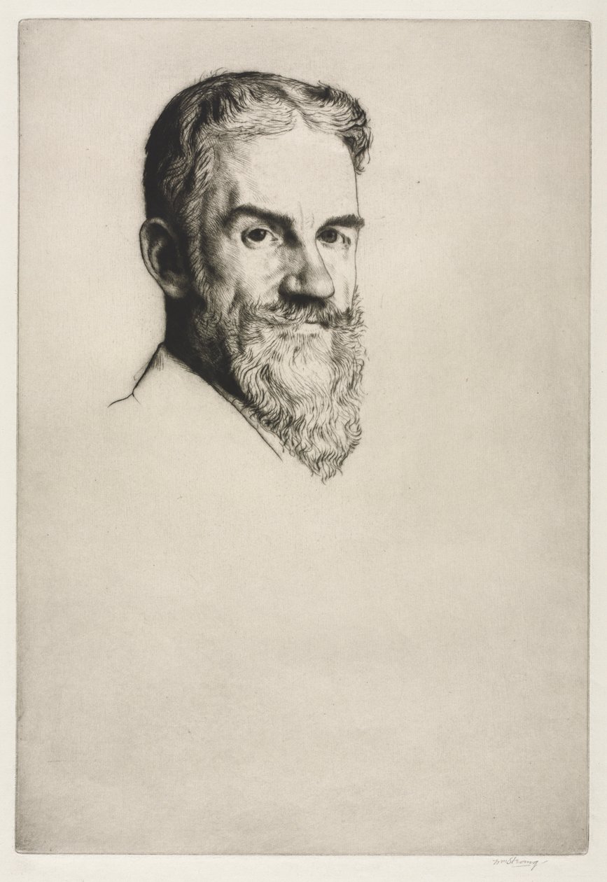 ジョージバーナードショー、1907年。 作： ウィリアム・ストランド