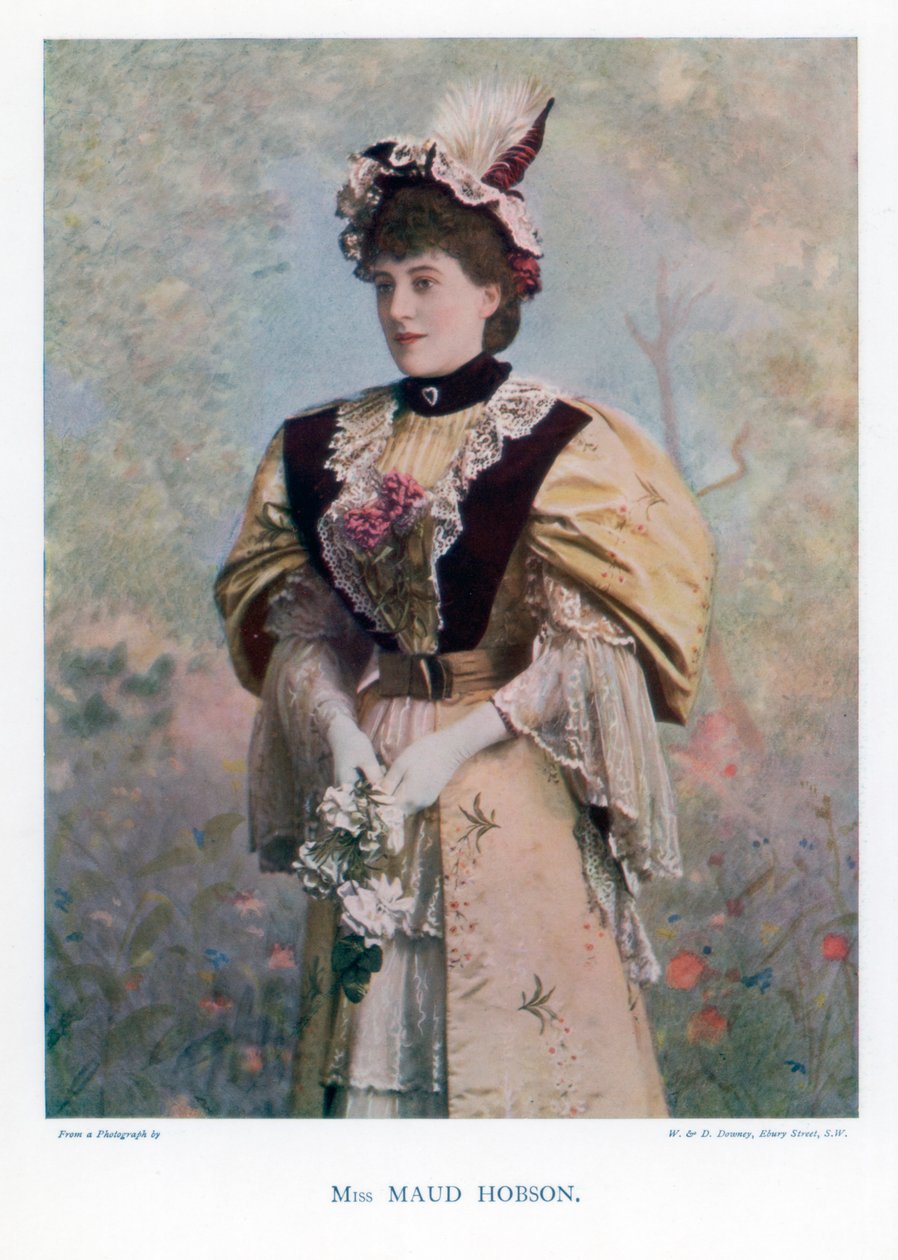 モードホブソン、女優、1901年。 作： ウィリアムとダニエルダウニー