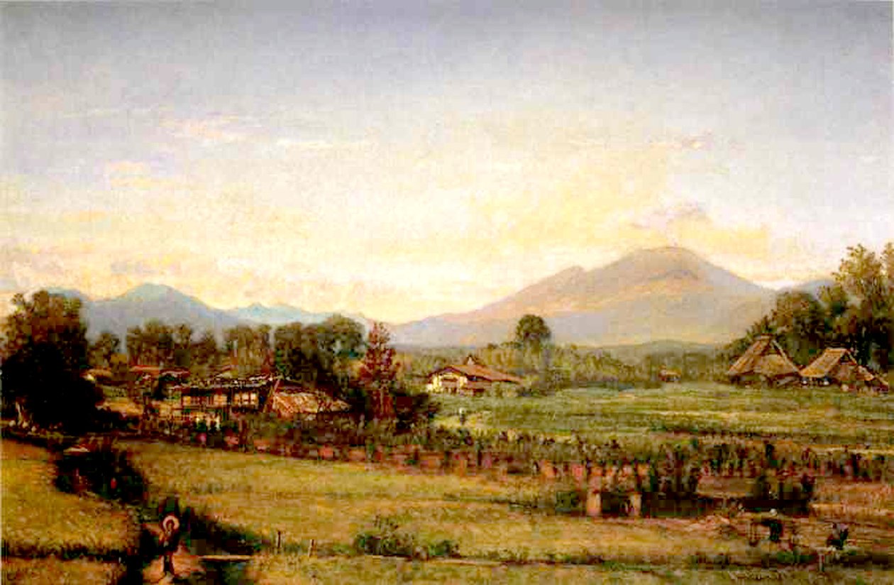 日本の風景、1878 作： ウィンクワース・アラン・ゲイ