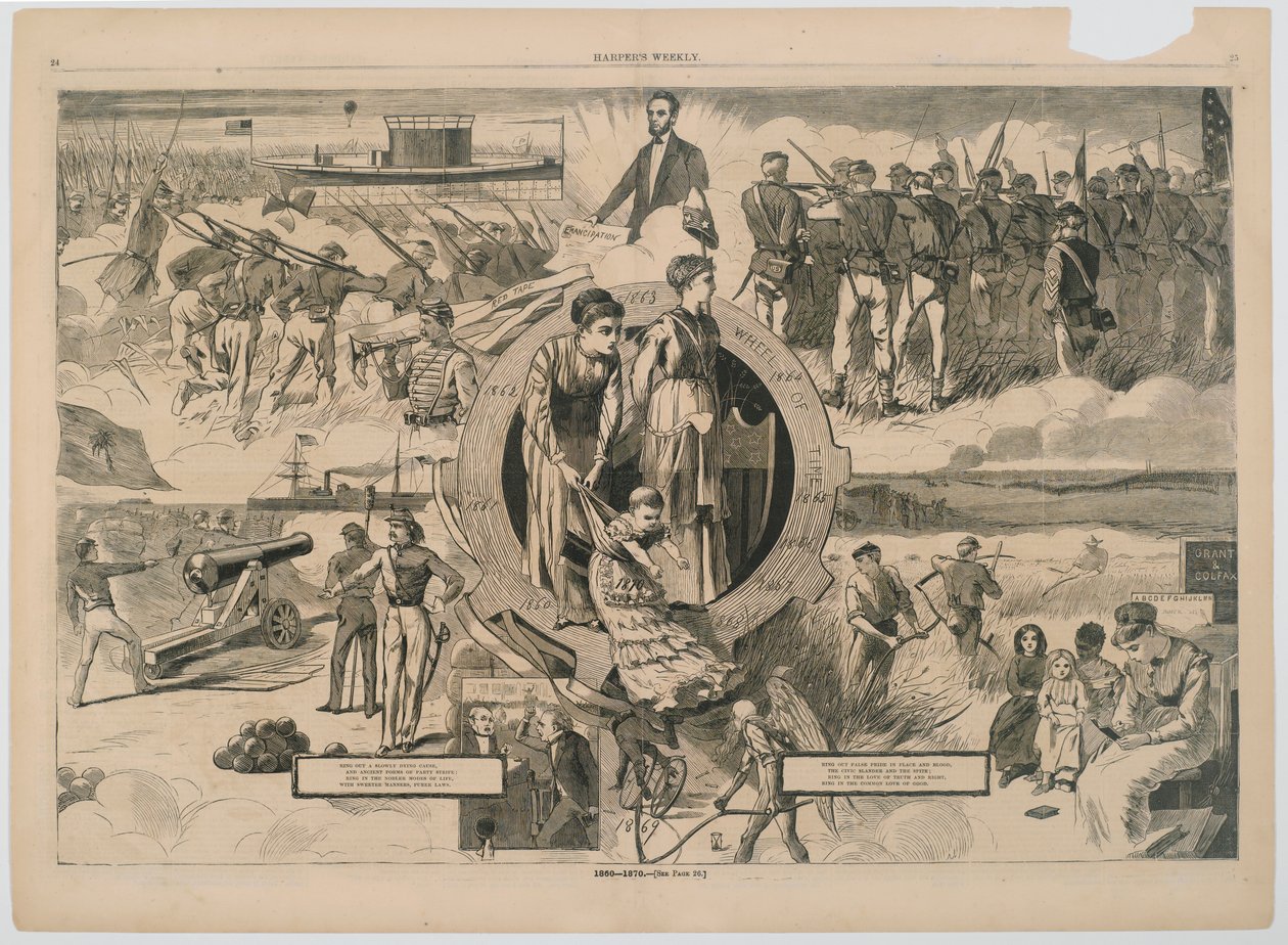 1860年から1870年、ハーパーズウィークリー誌から、1870年（木の彫刻） 作： ウィンスロー・ホーマー