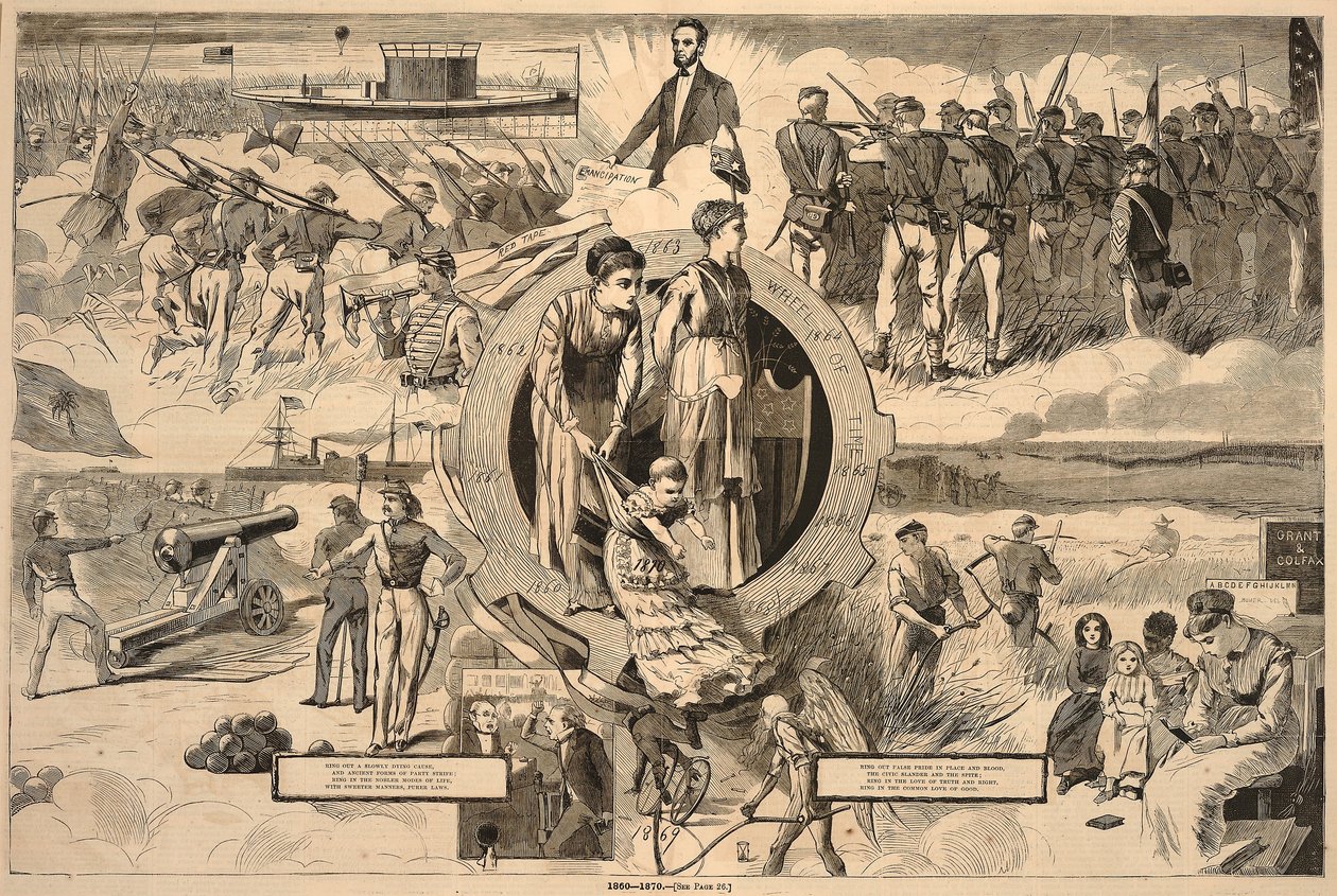 1860-1870年、『ハーパーズ・ウィークリー』1870年1月8日号より 作： ウィンスロー・ホーマー