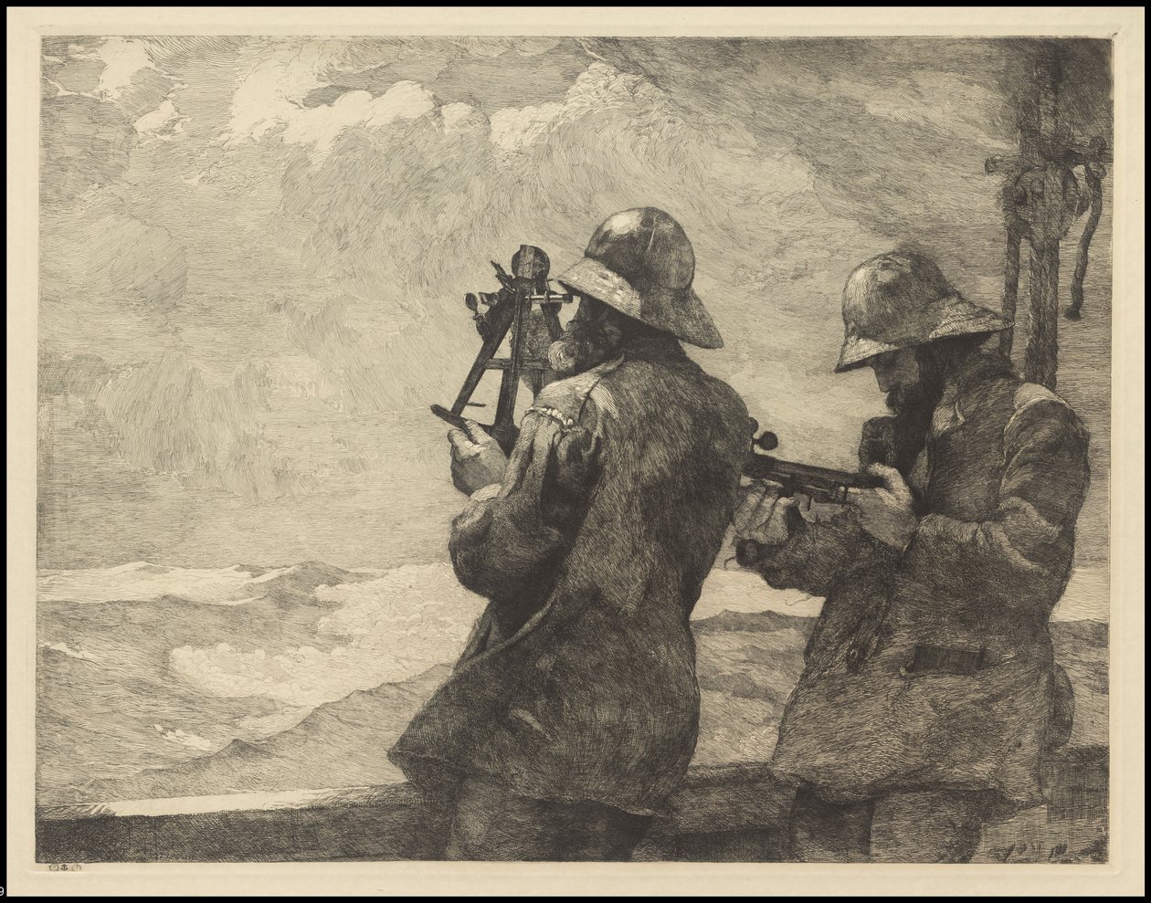 1887年の8つの鐘、おそらく1940年頃に印刷 作： ウィンスロー・ホーマー