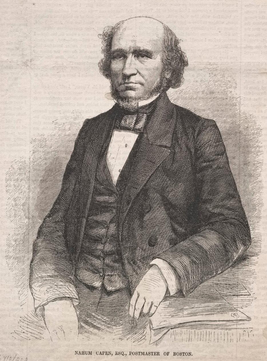Na59 Capen、Esq。、Postmaster of Boston、1859。 作： ウィンスロー・ホーマー