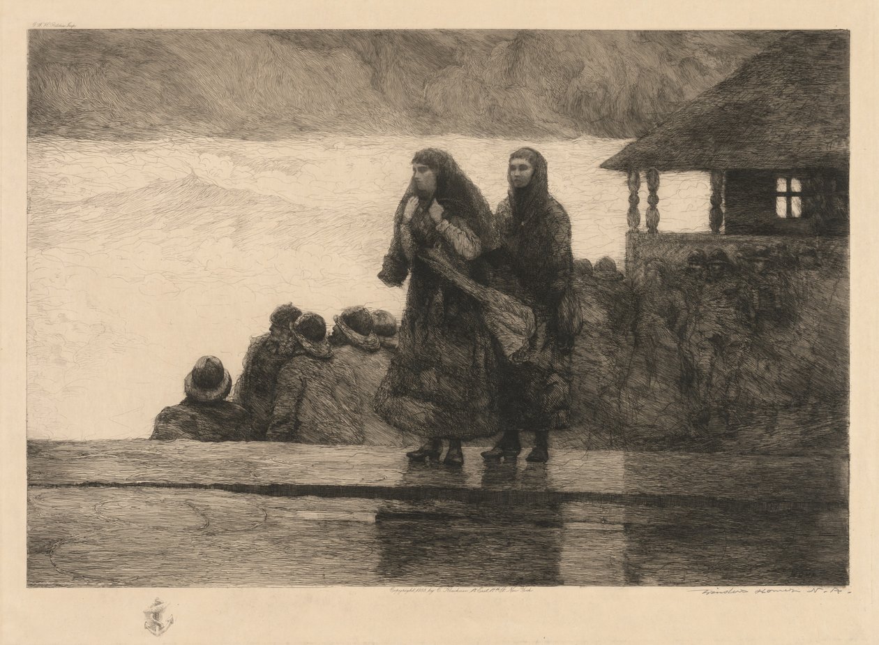 海の危険、1888。 作： ウィンスロー・ホーマー