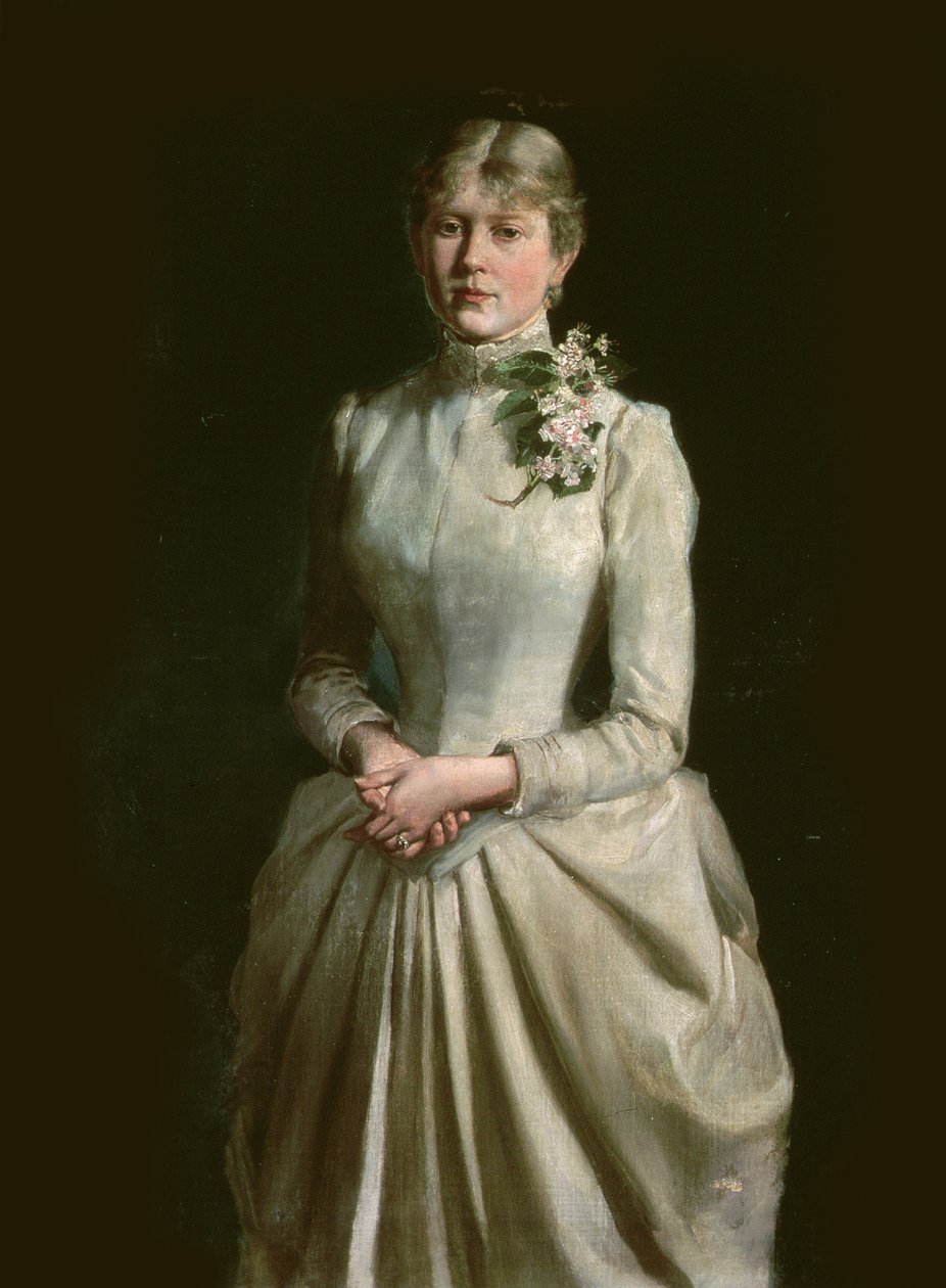 アーティストの妻の肖像、メアリー、1884 作： ヴォイチェフコサック