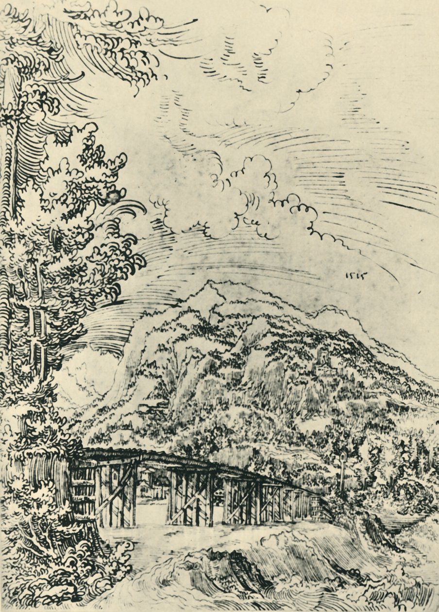 風景、1515年、1943年。 作： ウルフ・フーバー