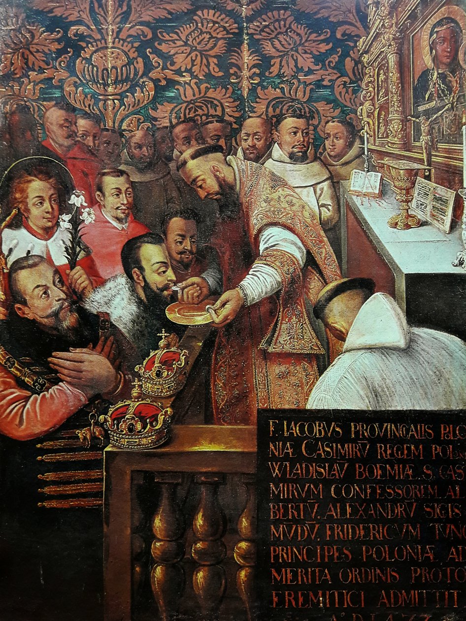 1477年のヤスナゴラでのヤギエロンの聖体拝領 作： トマソ・ドラベラのワークショップ