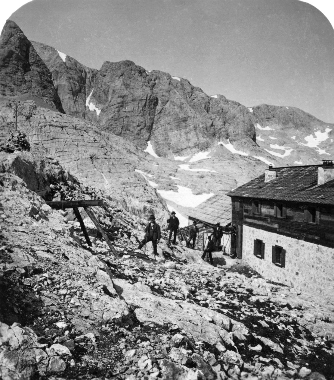 Simony Hut、オーストリア、ザルツカンマーグート、c1900年代。 作： ワースレと息子
