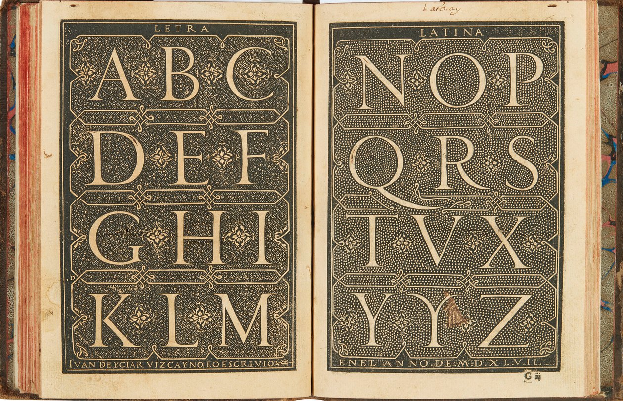 Orthographia pratica と題されたコンピレーション subtilissima、1548 年。 作： Yciar