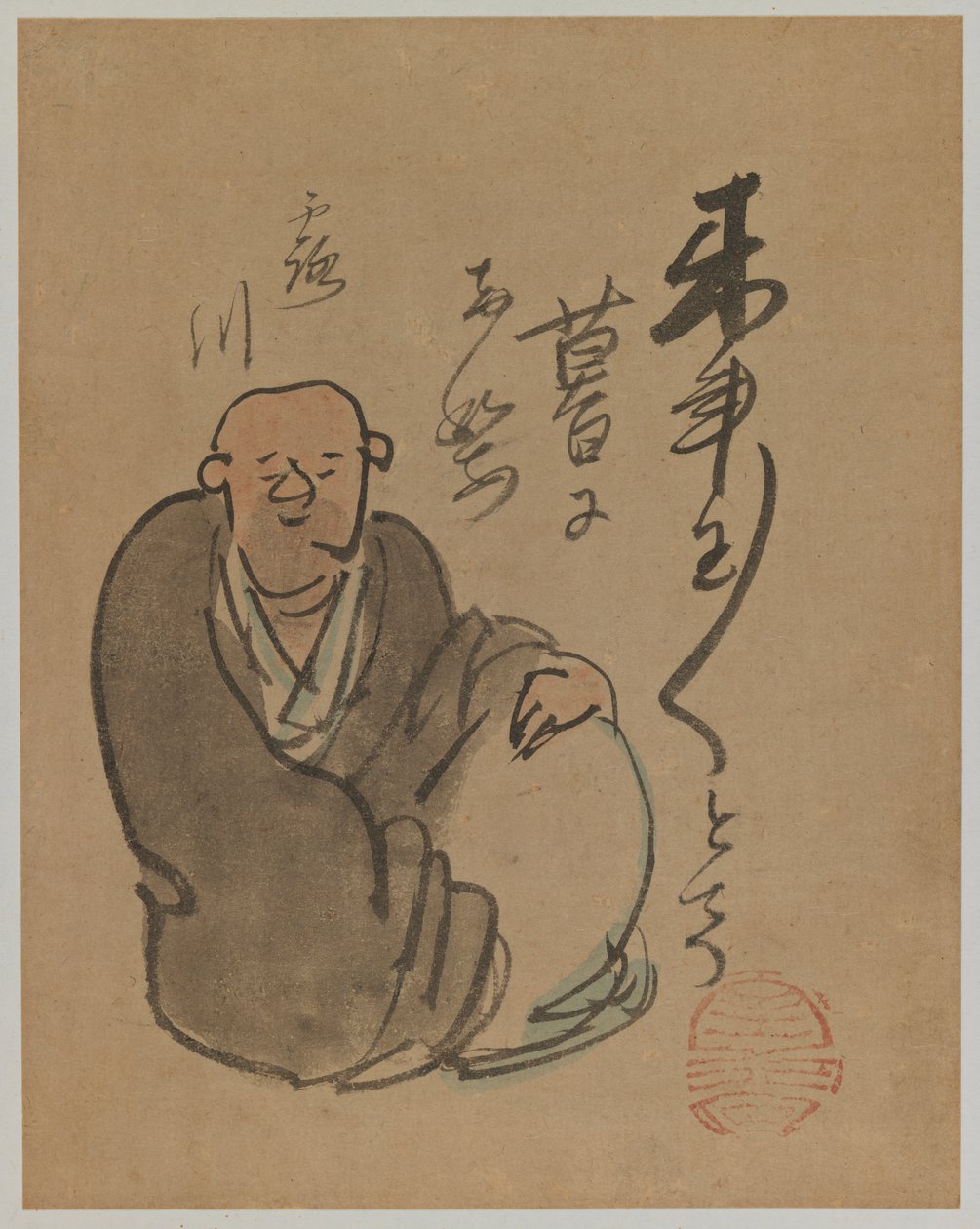 ローゼンの肖像（紙にインクと色） 作： 横井金刻