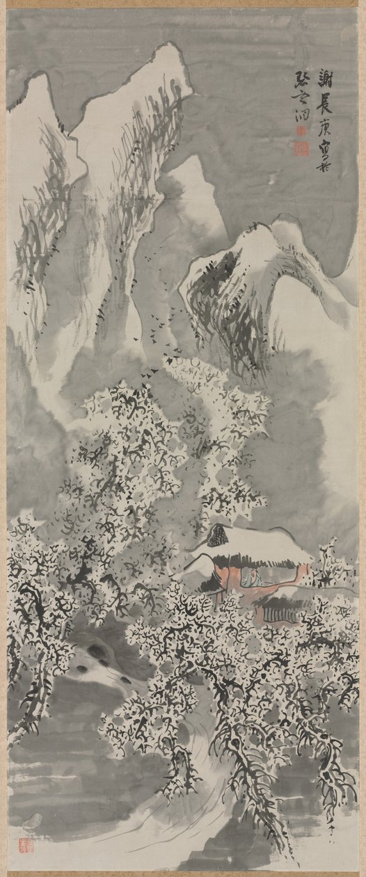 雪景色、c。 1770年代。 作： ヨサ・ブソン