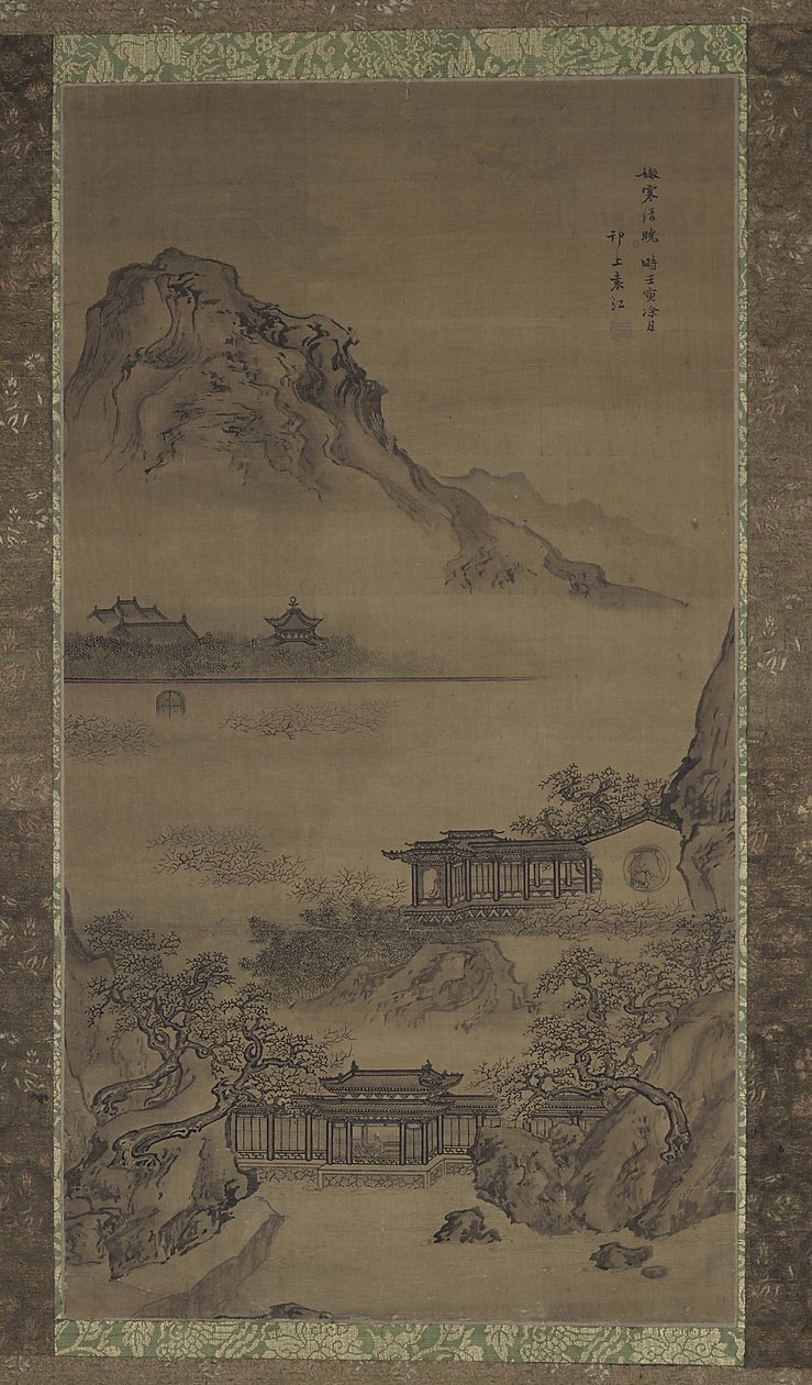 清涼な朝、清朝、1722年（絹にインクと色） 作： 元江