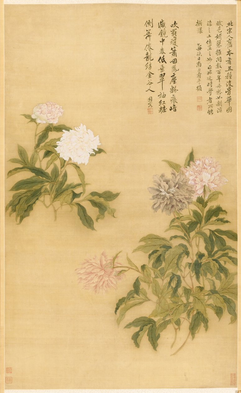 牡丹、1685年。 作： シャウティング・ユン