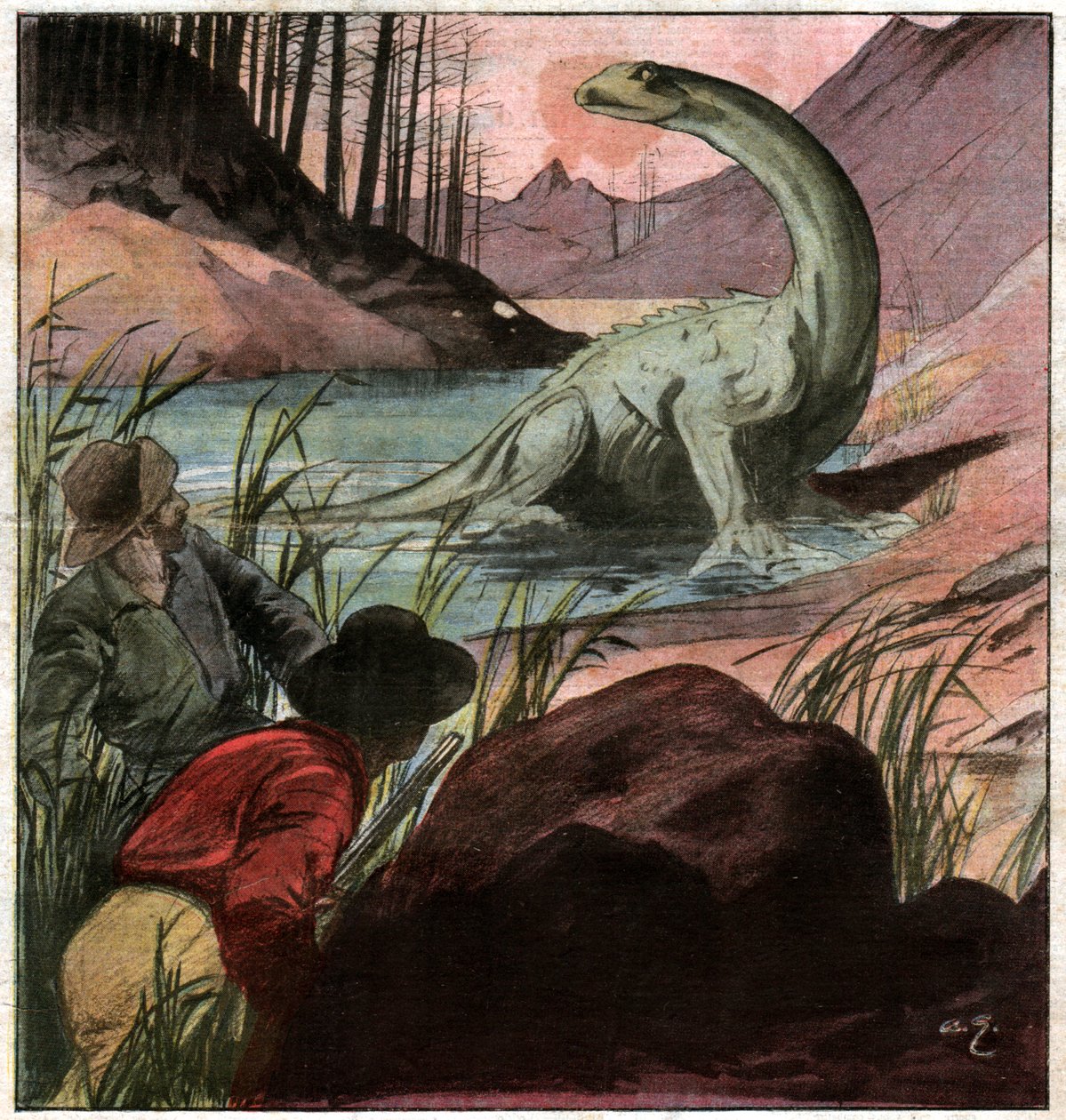 Plesiosaure。プレシオザウルス 作： リチャード（後）パパ