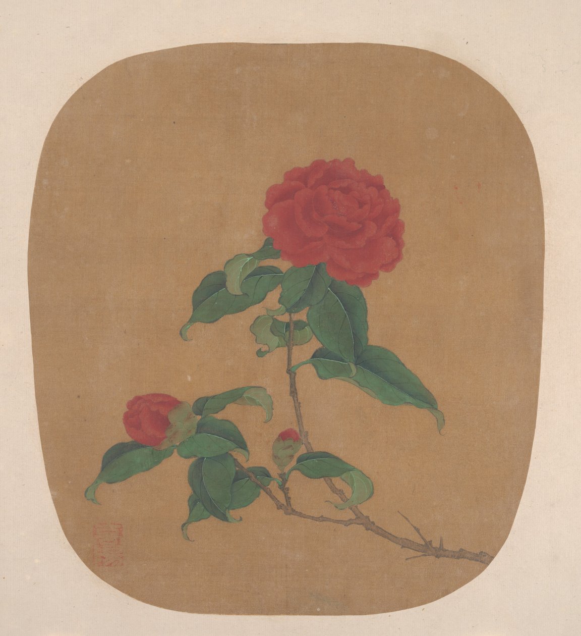 椿の花 作： 匿名
