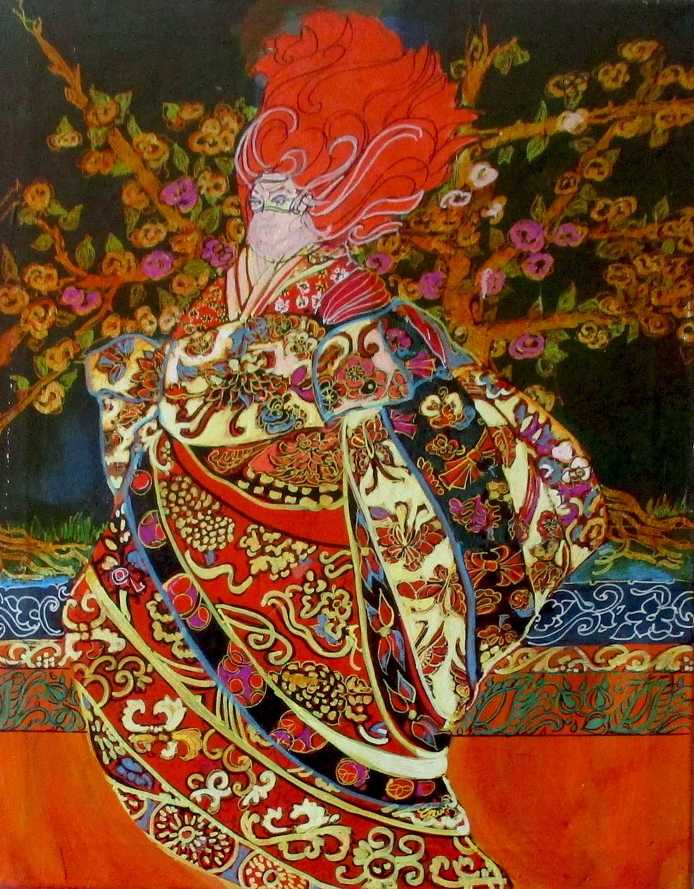 Magic Woman, 2015（ミックス、アクリル、インク、油彩） 作： リンダ・アーサー