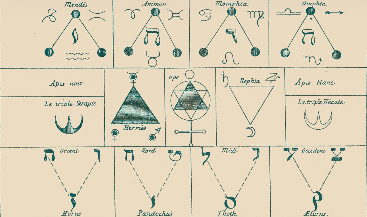 弁防の天文・英字タブレットの説明図 作： レヴィの後のエリパス