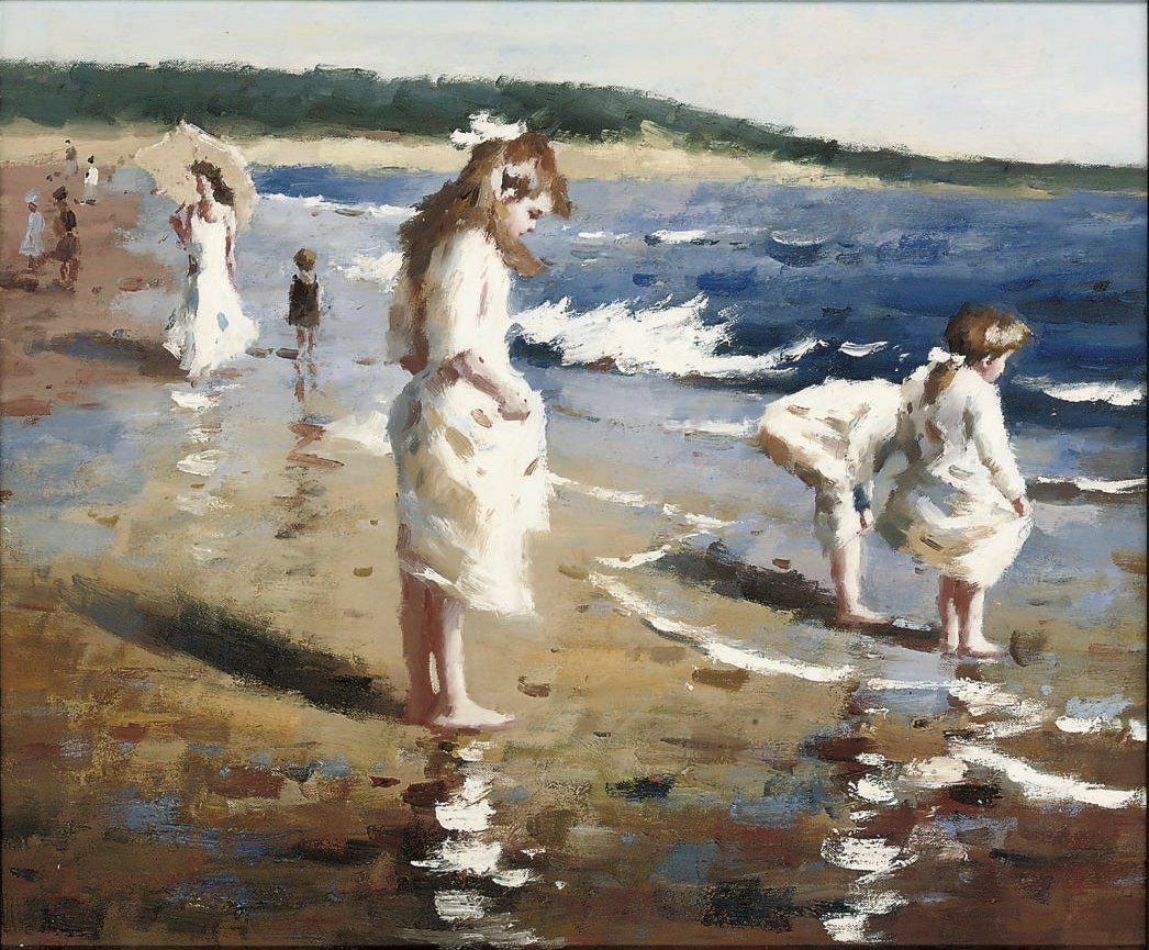 ビーチでの夏の日nEspanol：ビーチでの夏の日 作： JoaquínSorolla