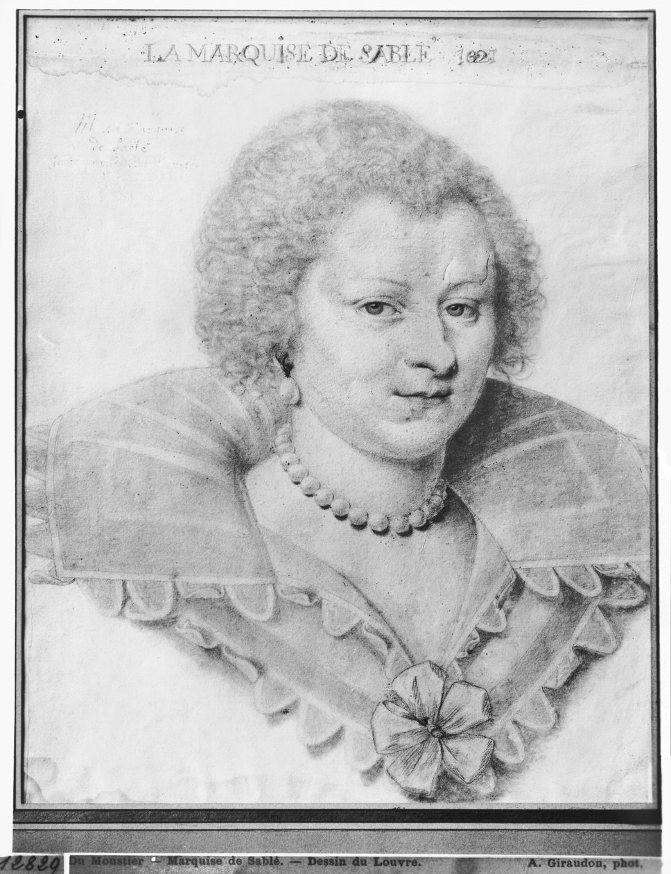 マグデレーヌドソヴルの肖像（1599〜1678年）侯爵侯爵、1621年 作： ダニエル・デュモンスティエまたはデュムスティエ
