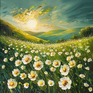 印象派の絵画、春の風景、モダンな壁の装飾のアイデア 印象派の絵画、春の風景、モダンな壁の装飾のアイデア