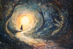 太陽に向かって, 抽象画, 壁掛けアート オンデマンド印刷 太陽に向かって, 抽象画, 壁掛けアート オンデマンド印刷