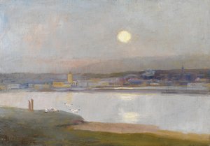ヘイラントの月の出、Lelant、c.1892